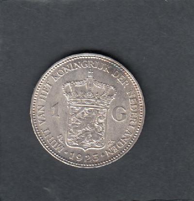 Beschrijving: 1 Gulden WILHELMINA 